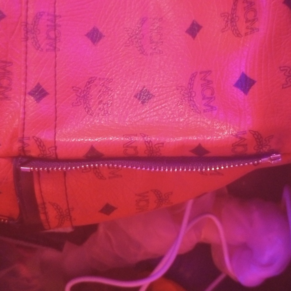 Mcm Red Backpack - image 5